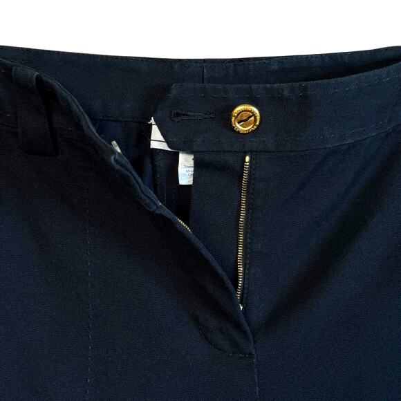 St John Sport Relaxed Fit Straight Leg Size 4 Gold Buttons Zipper Closure - Picture 5 of 10